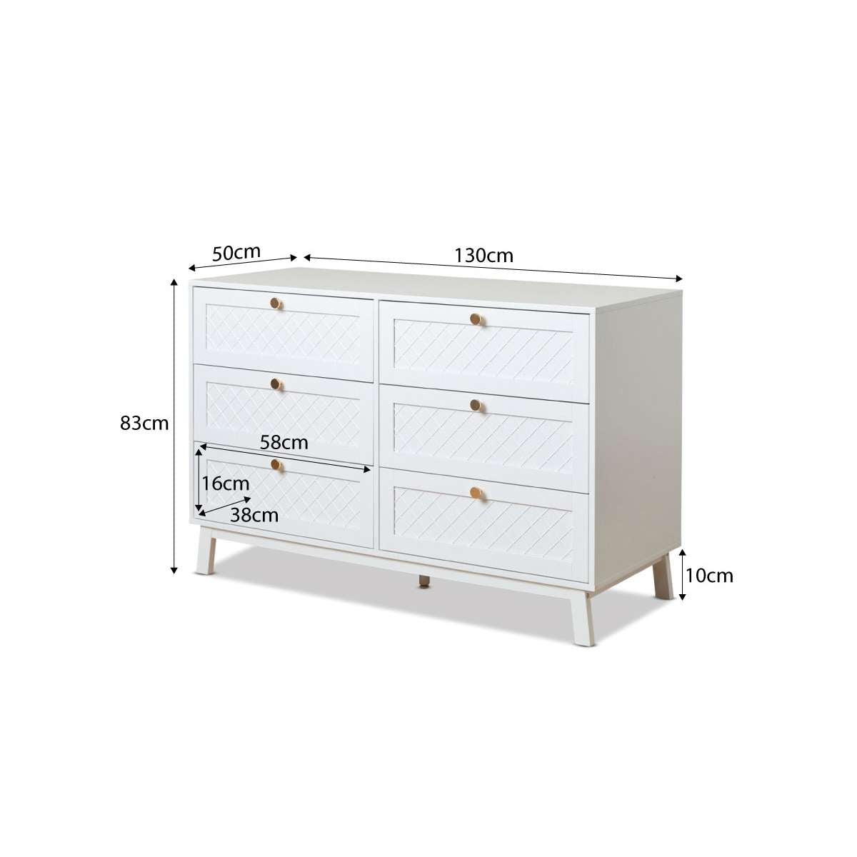 Genevieve Six Drawer Bundle - Mocka Australia