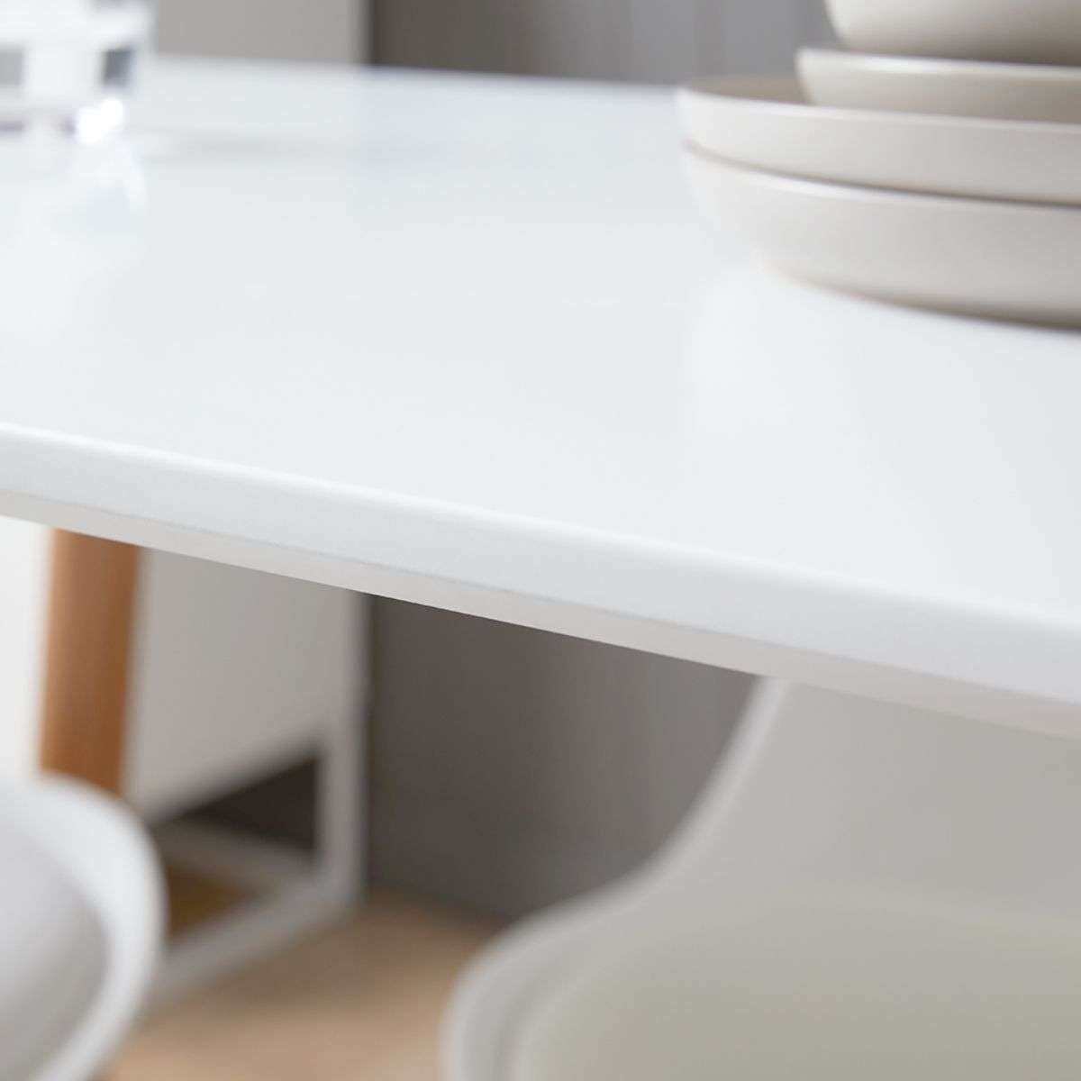 Contemporary 4 Seater Dining Table White | Dining Furniture