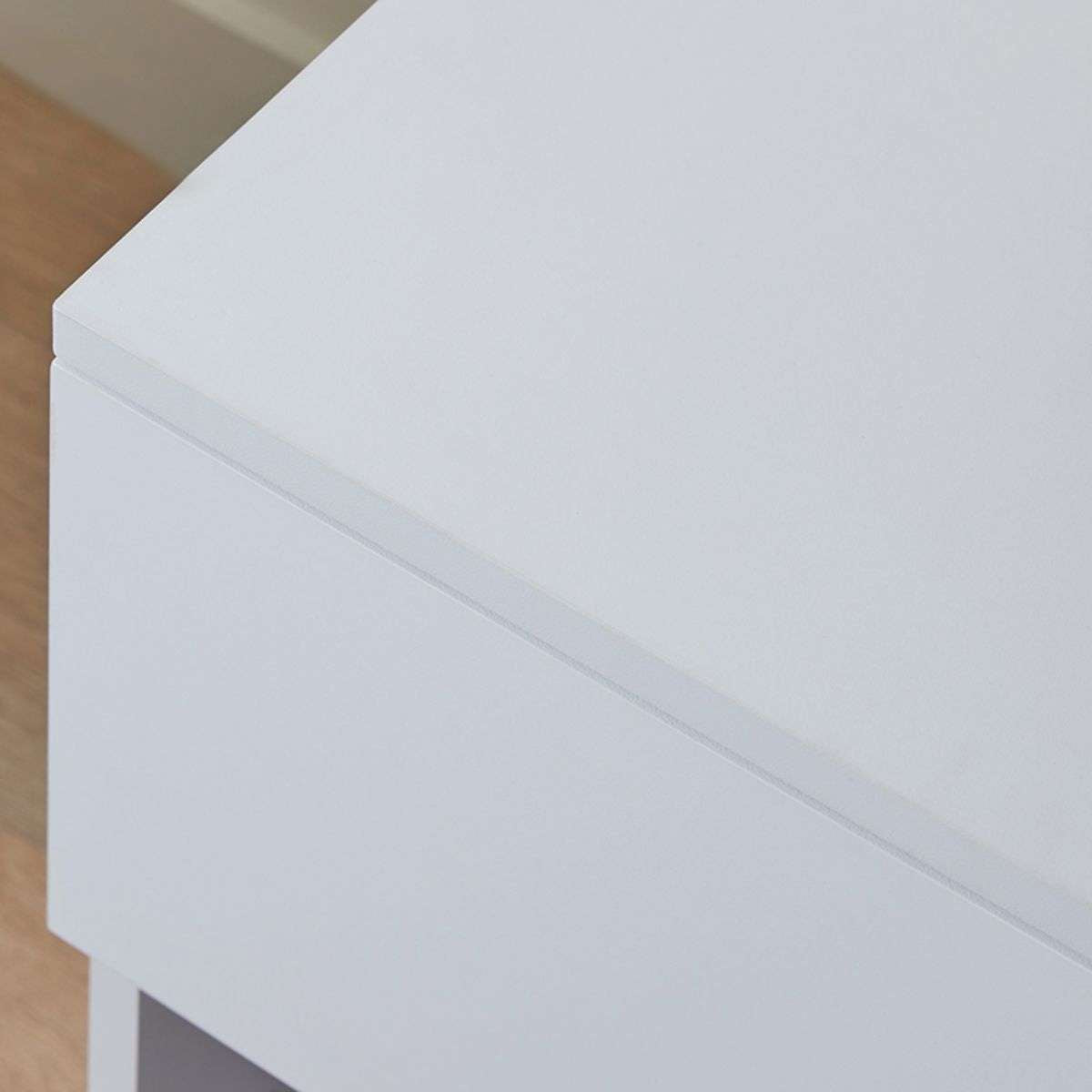 Zack Bedside Table - White