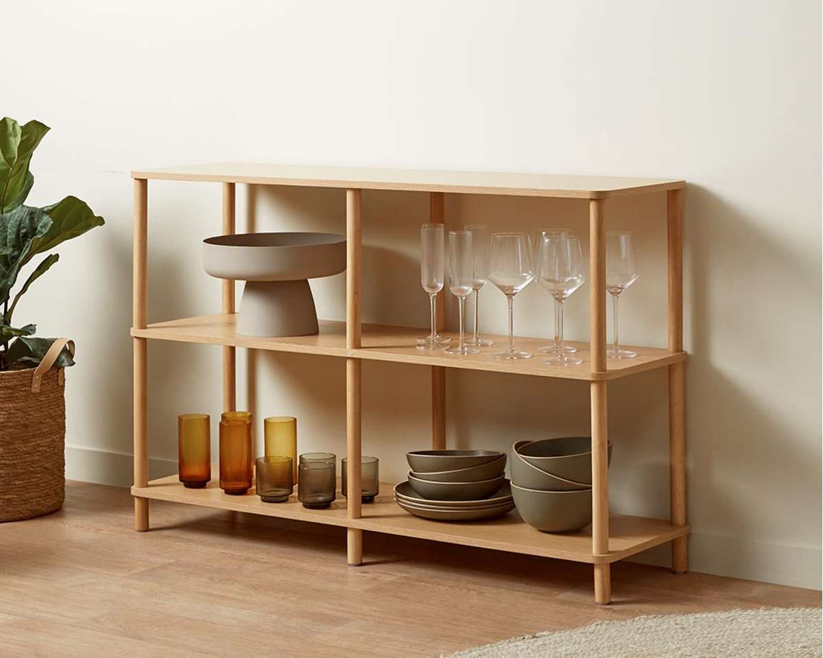 Reduced Depth Shelf Eden Low Shelf | Savvy Modular Storage