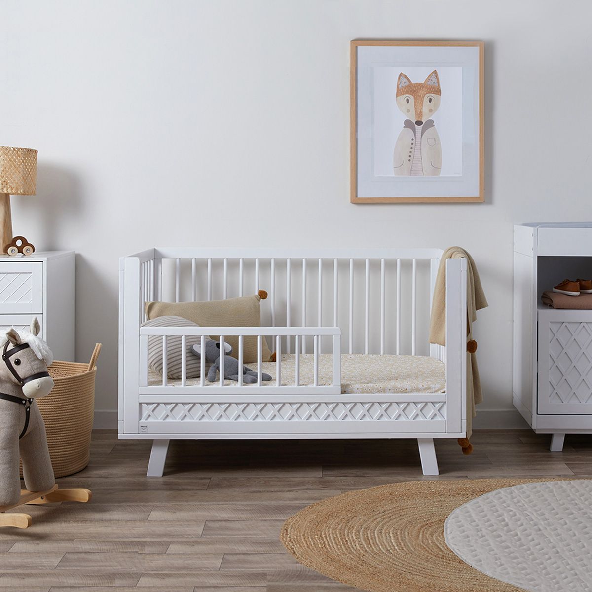 Genevieve Cot Toddler Bed Half Frame - Mocka Australia