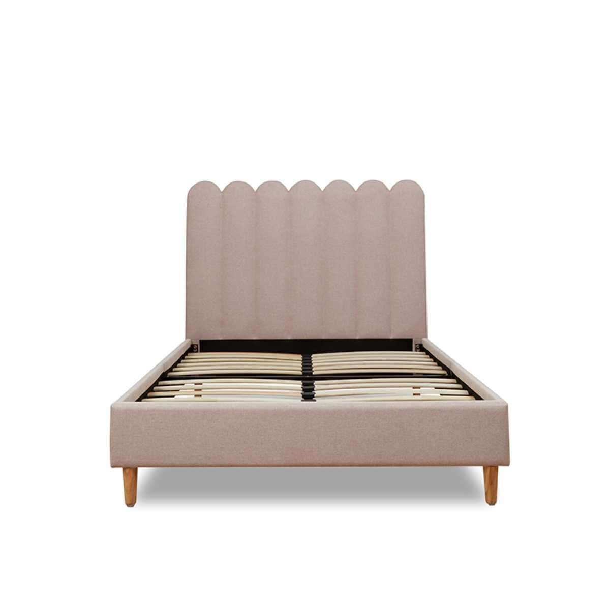 Fiona King Single Bed - Dusty Pink