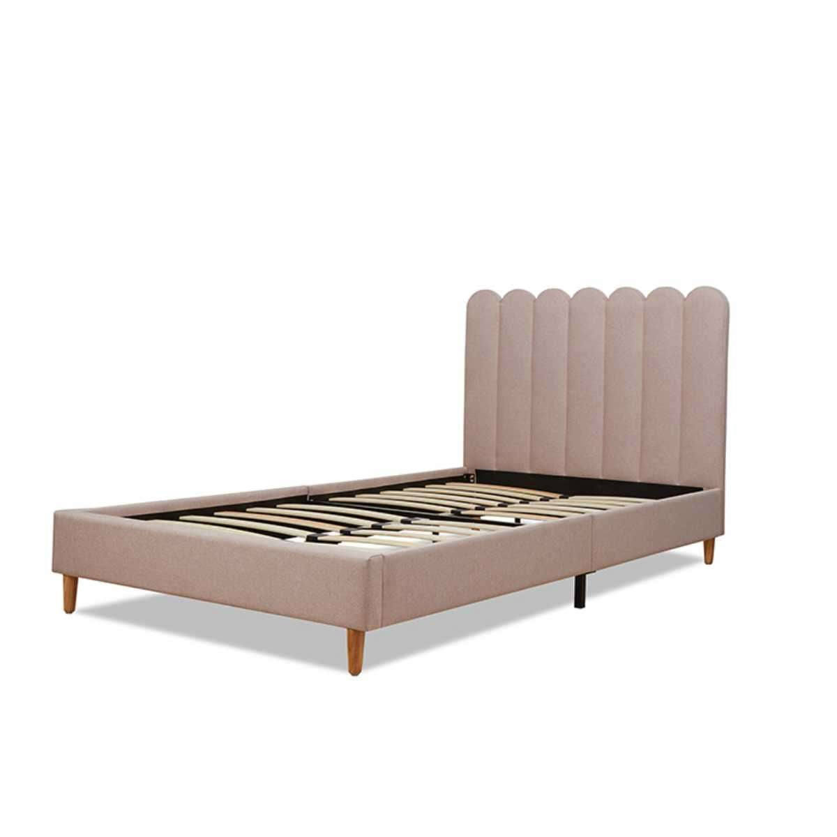 Fiona King Single Bed - Dusty Pink - Mocka Australia