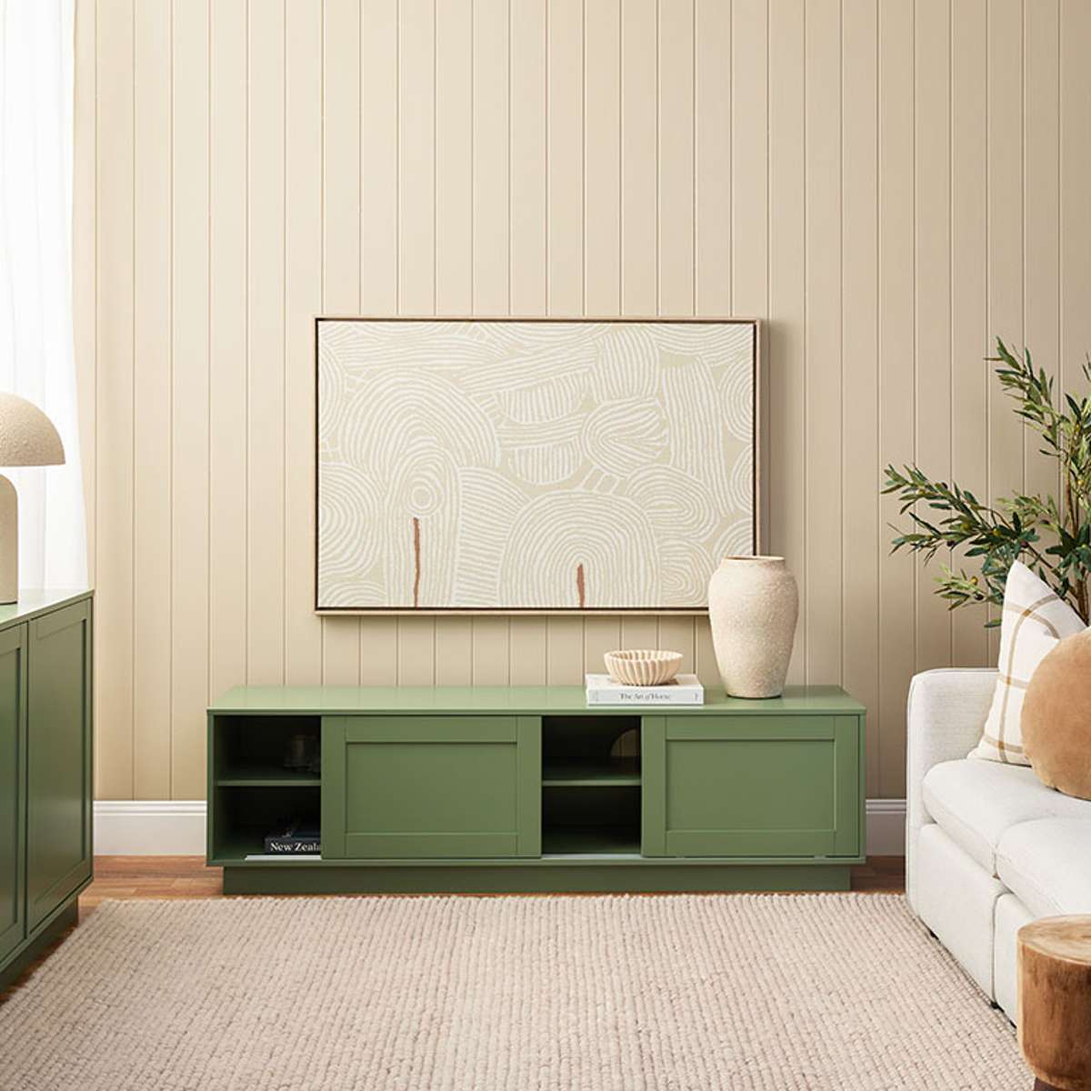 Eros Entertainment Unit - Sage Green