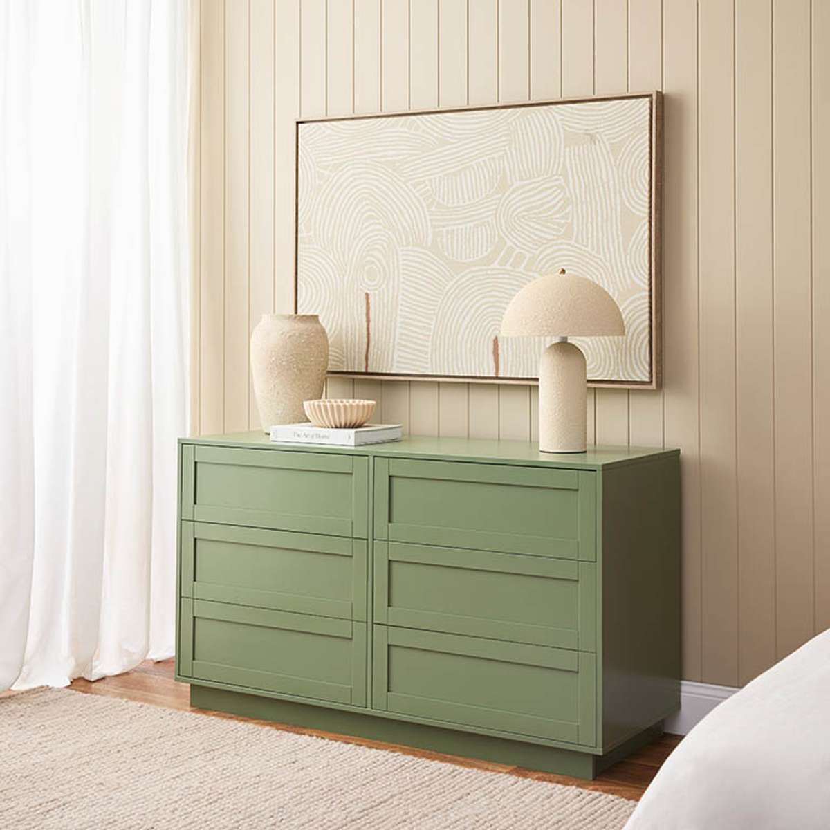 Eros Six Drawer - Sage Green | Green Drawers Eros Six Drawer - Sage Green | Green Drawers