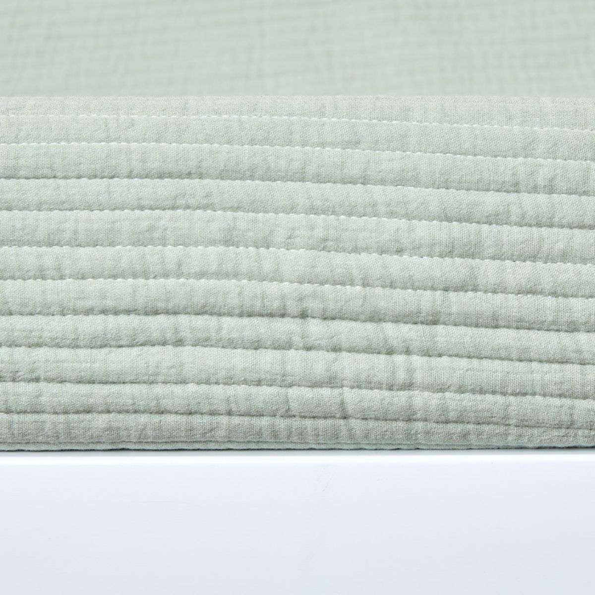 Mocka Cotton Change Mat Cover - Sage Green