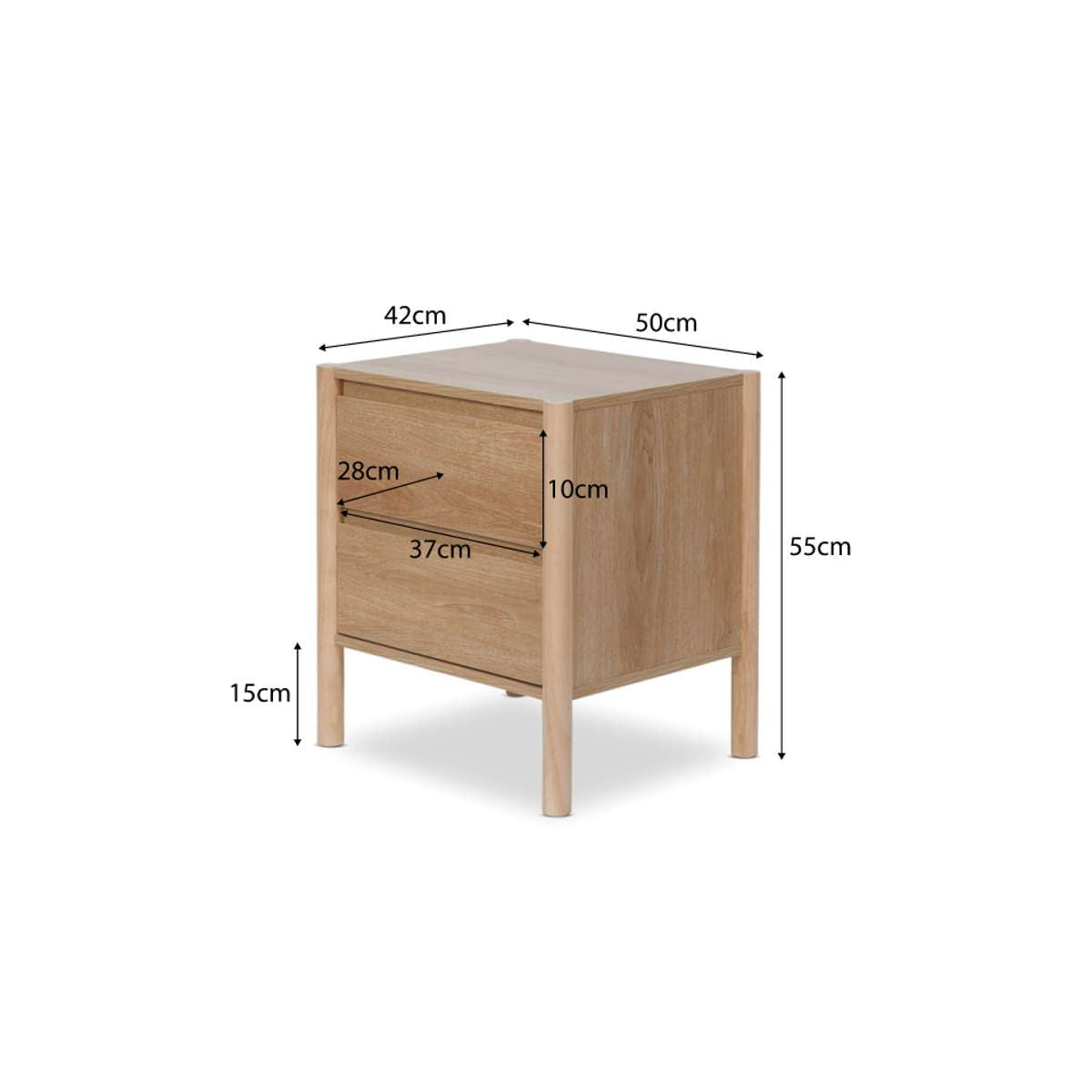 Quinn Natural Three Piece Bedroom Set - Mocka Australia