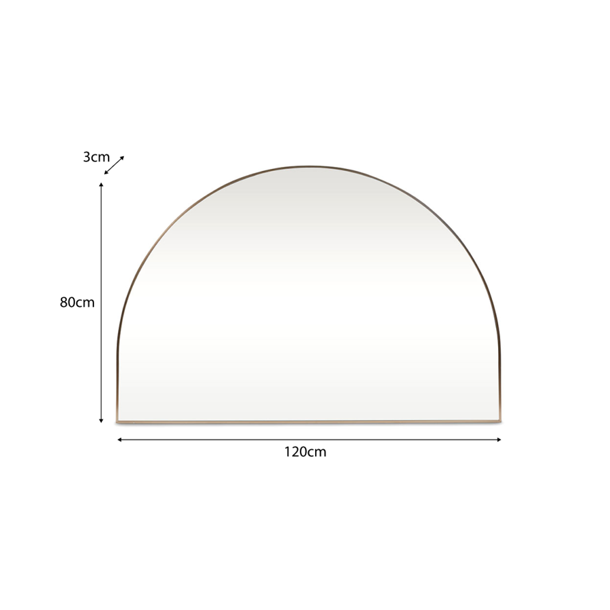 Anna Arch Mirror - Gold - Mocka Australia