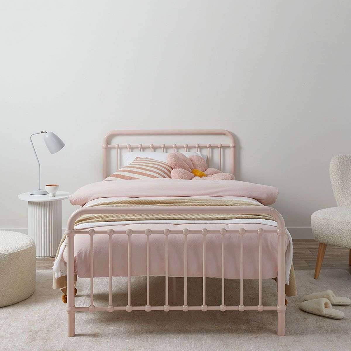 Sonata Bed - Single - Pink