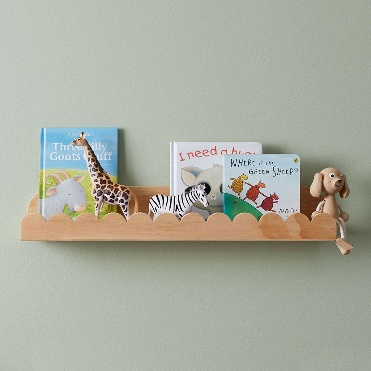 Sarah Scalloped Wall Shelf