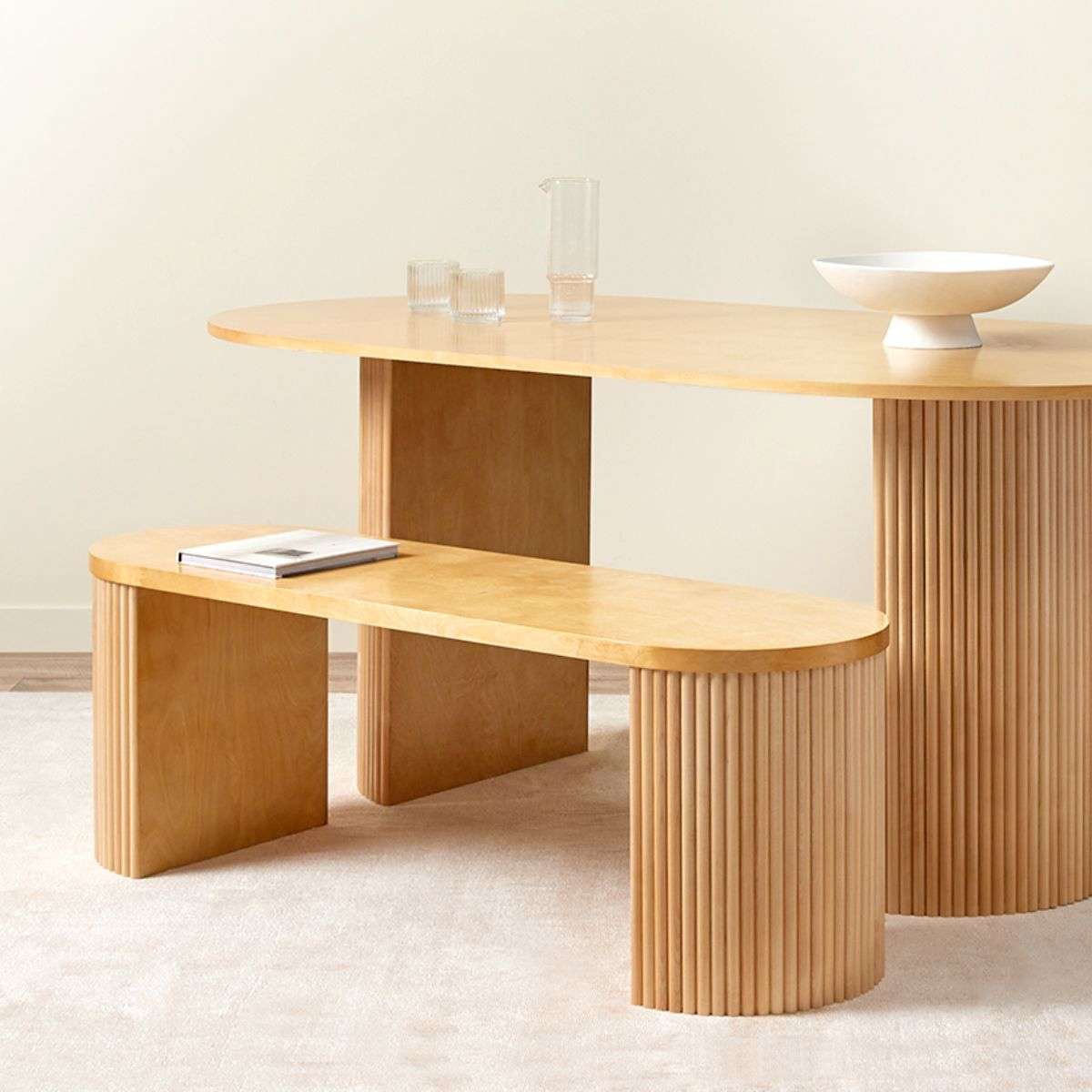 Eve 6 Seater Dining Table - Birch