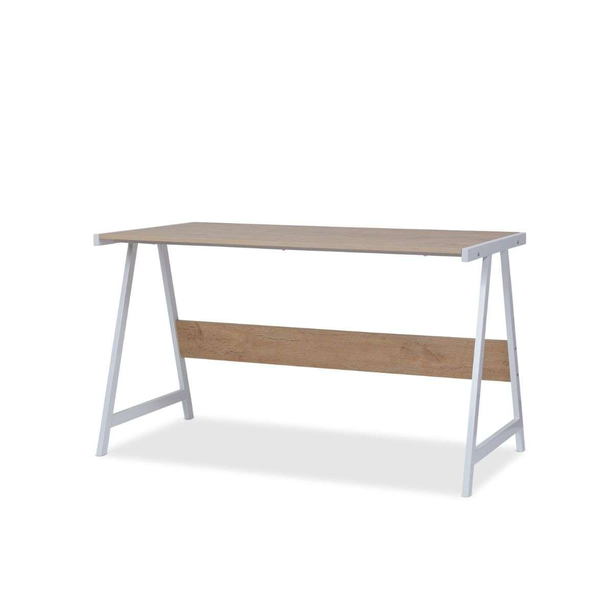 Brixton Trestle Desk - White