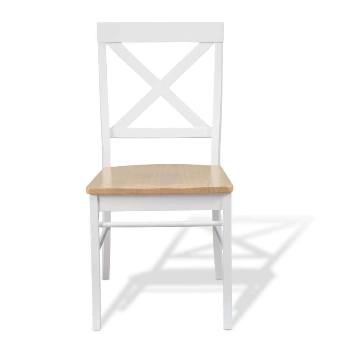 Hamptons Dining Chair - White/Natural