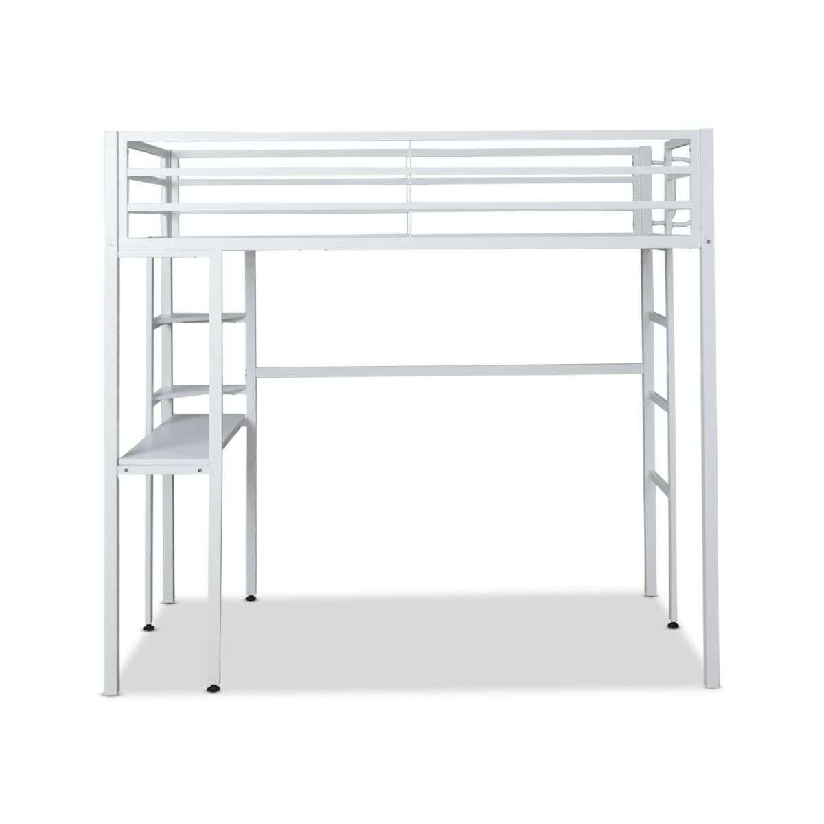 Lacie Metal Loft Bed with Desk