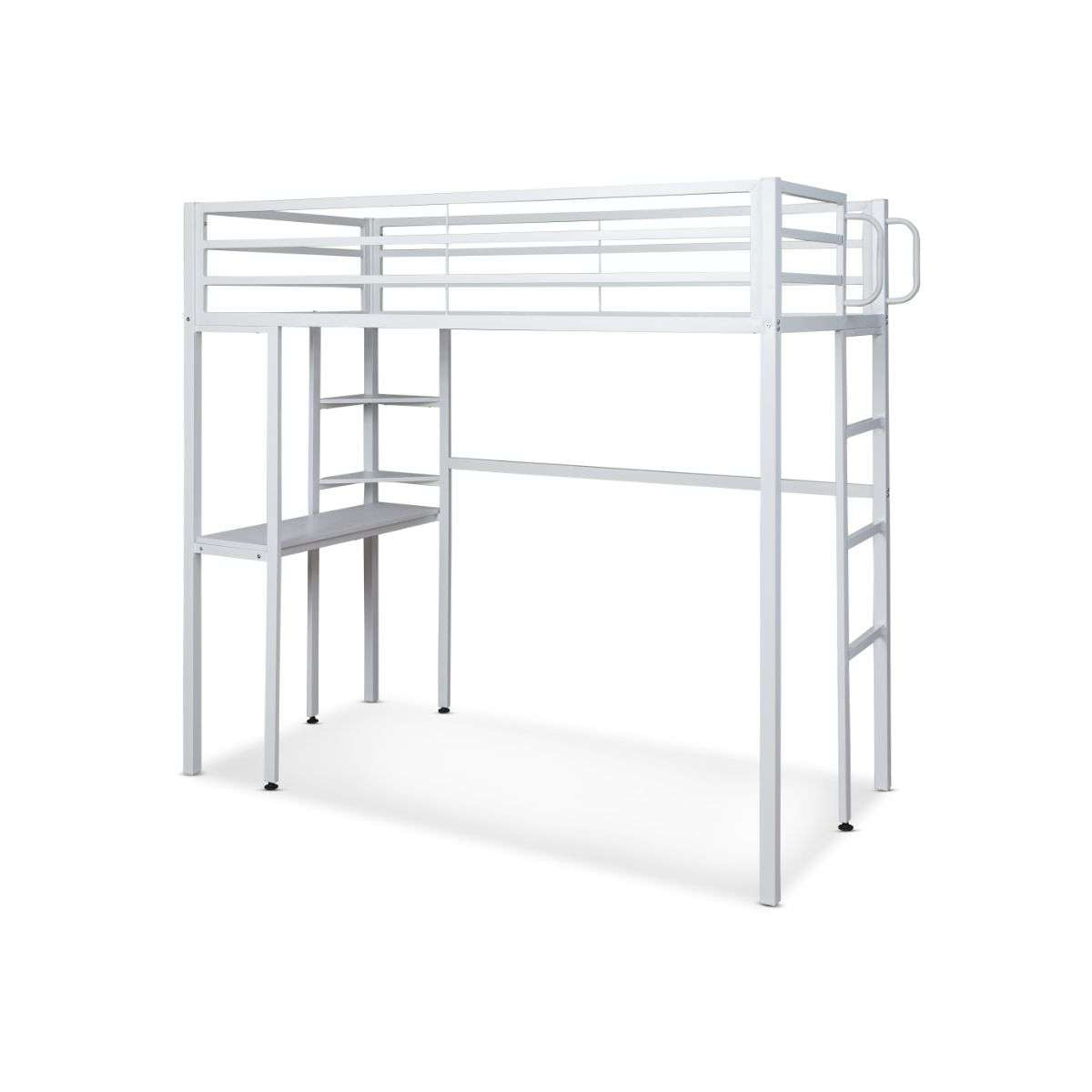 Lacie Metal Loft Bed with Desk