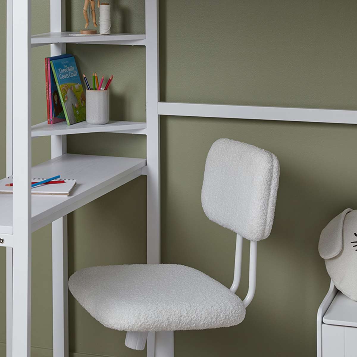 Lacie Metal Loft Bed with Desk