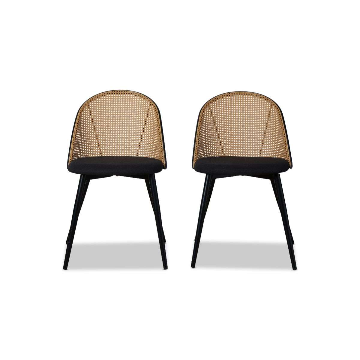 Avila Dining Chair - Set of 2 - Black