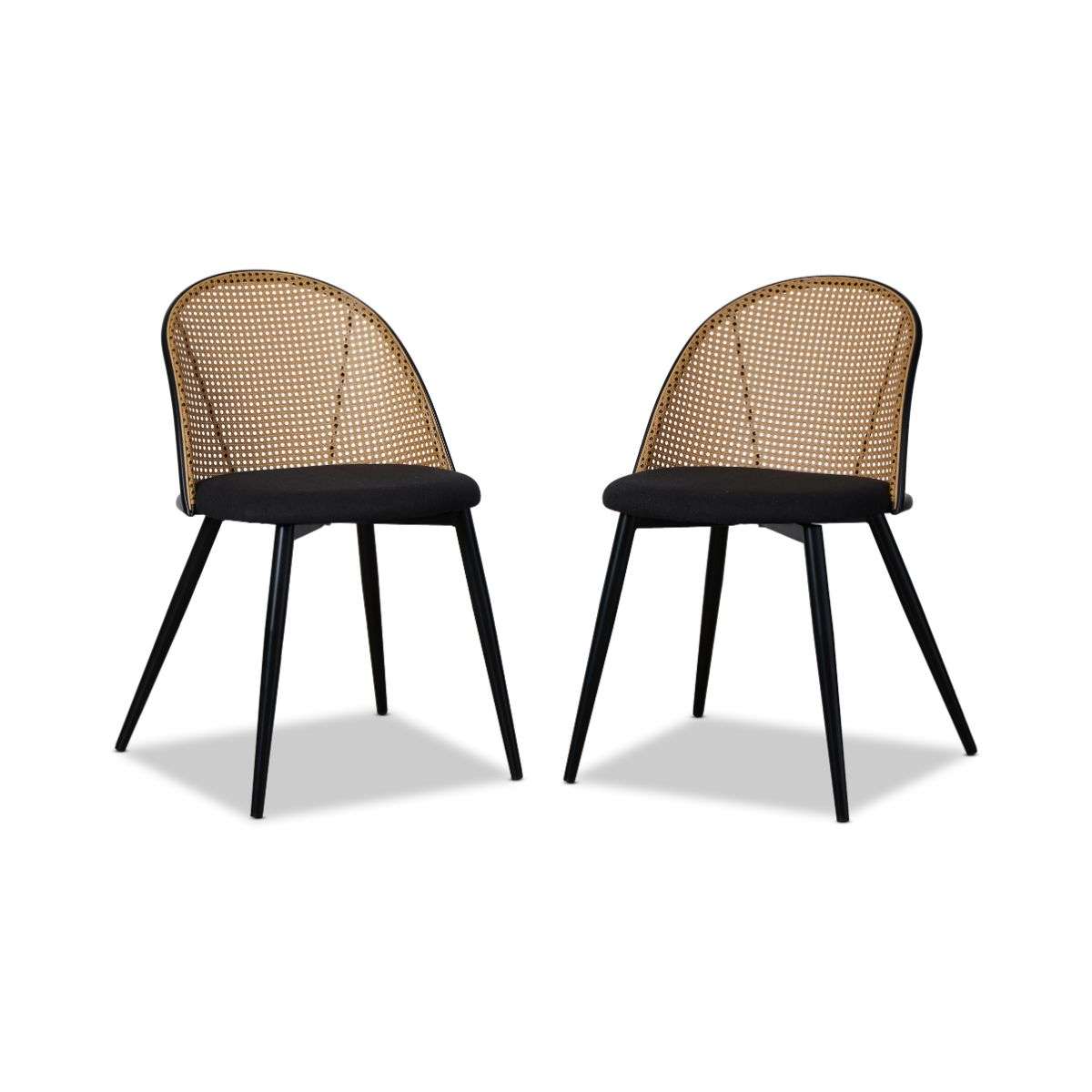Avila Dining Chair - Set of 2 - Black