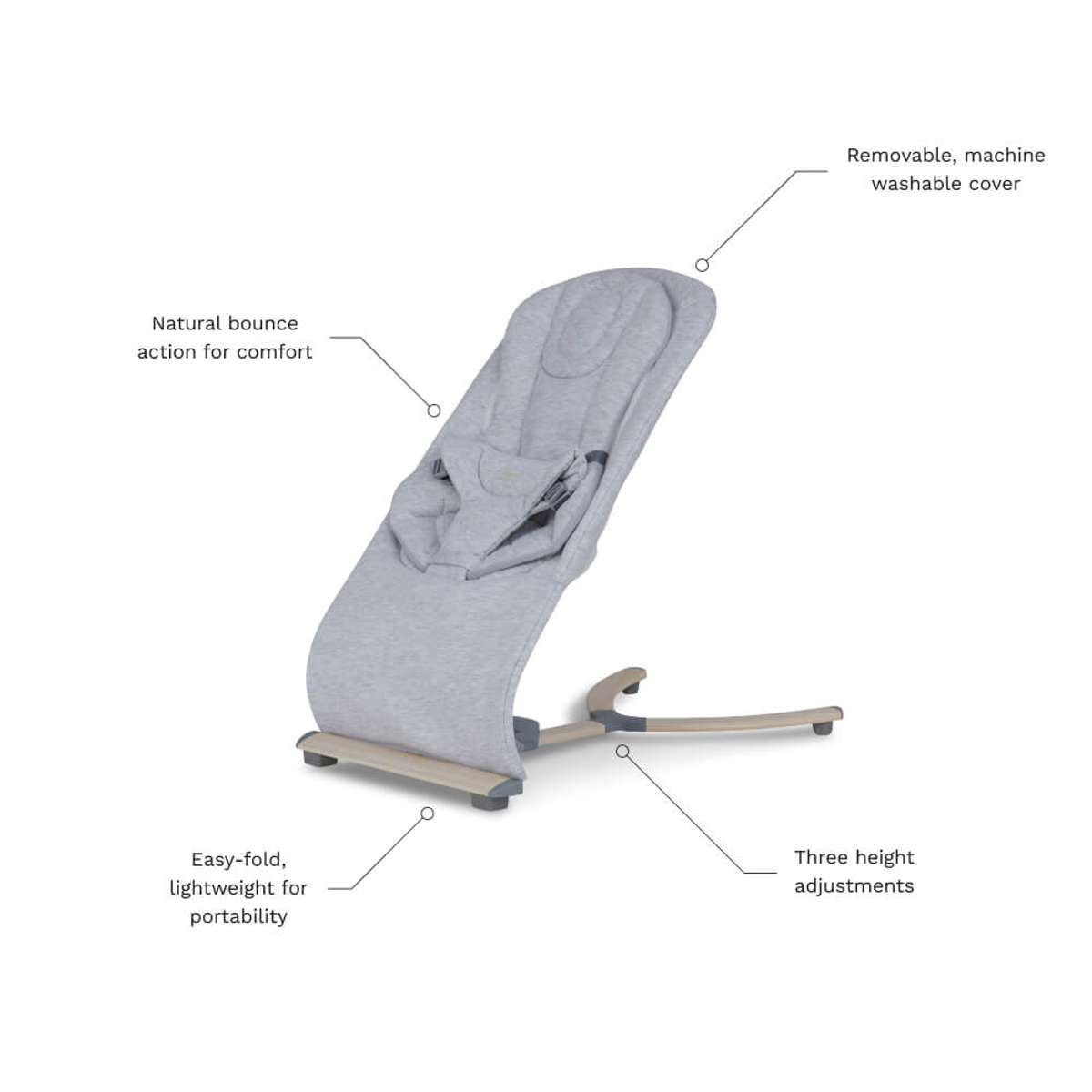 Aubrey Padded Bouncer - Soft Grey