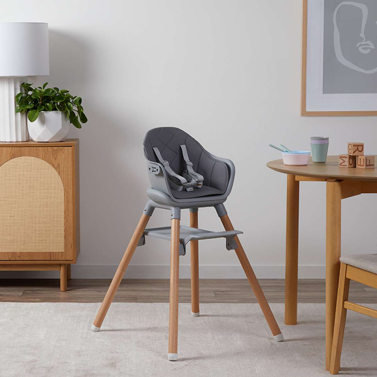 Macey 3-in-1 Highchair - Grey