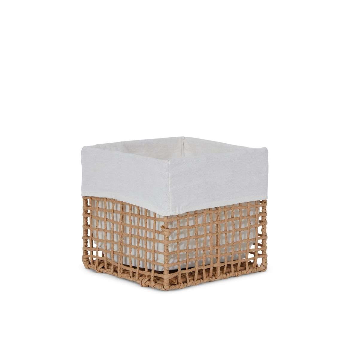 Rattan Look Cube Basket