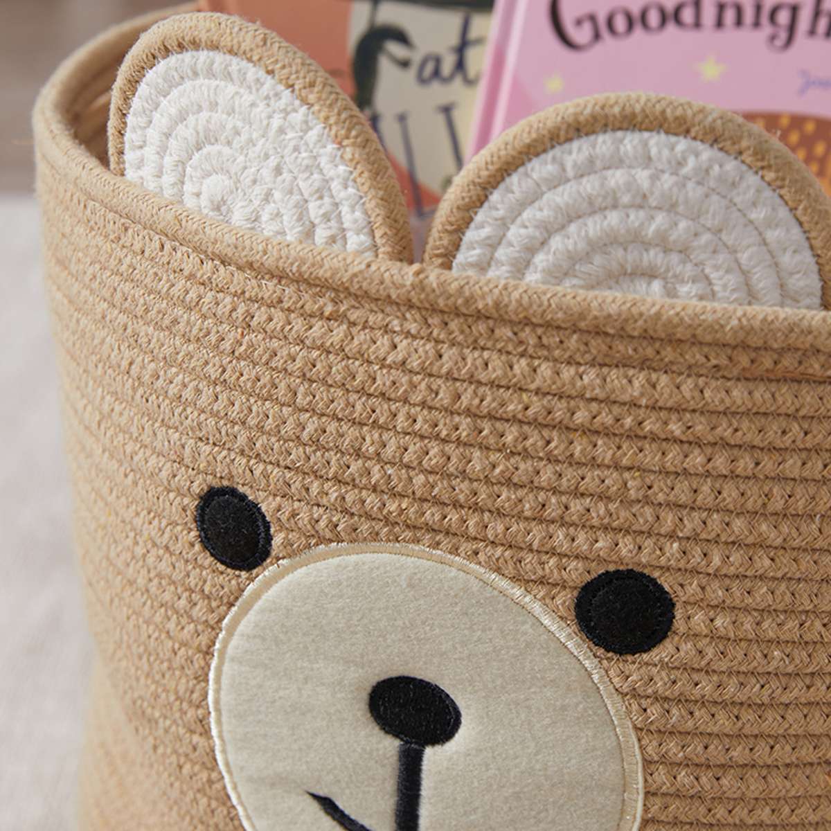 Bear Round Basket