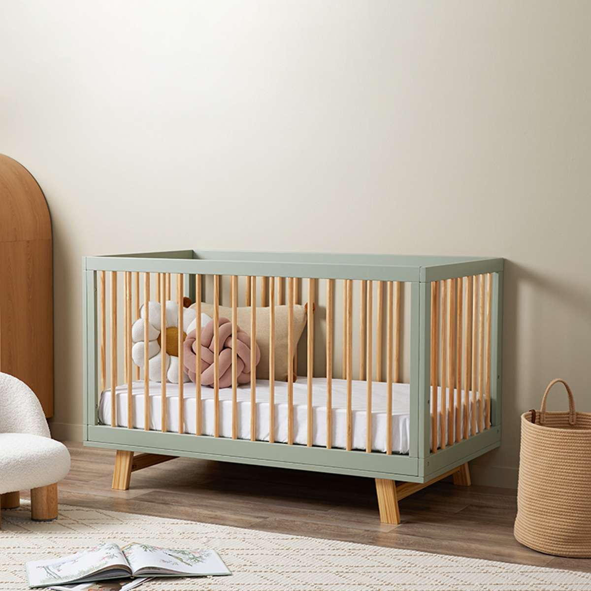 Aspen Classic Cot - Sage/Natural