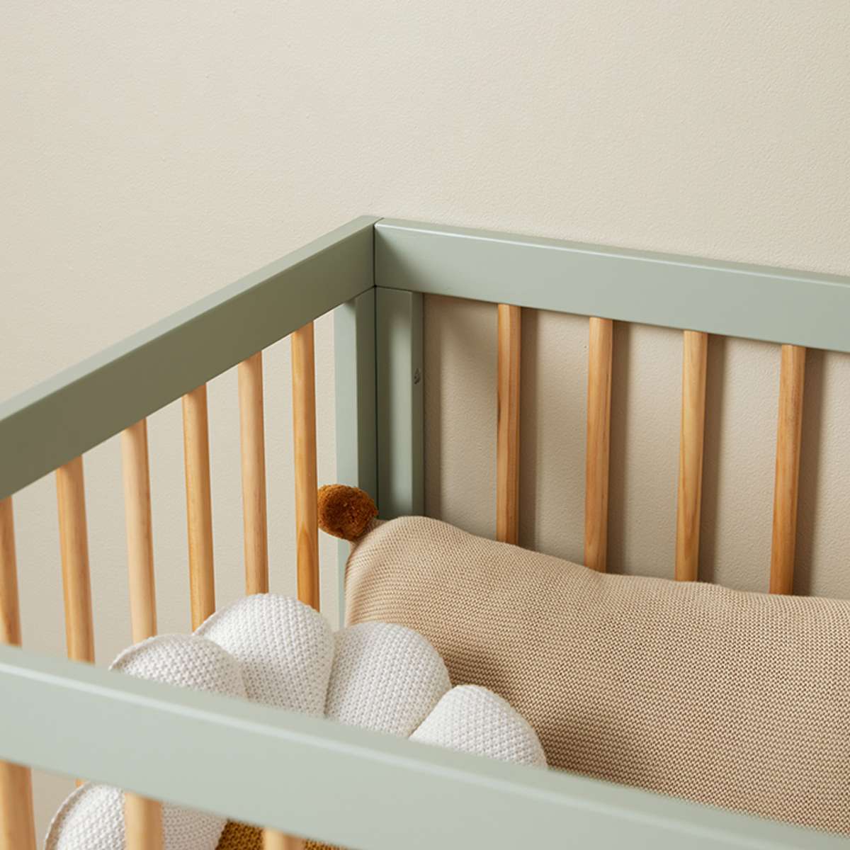 Aspen Classic Cot - Sage/Natural