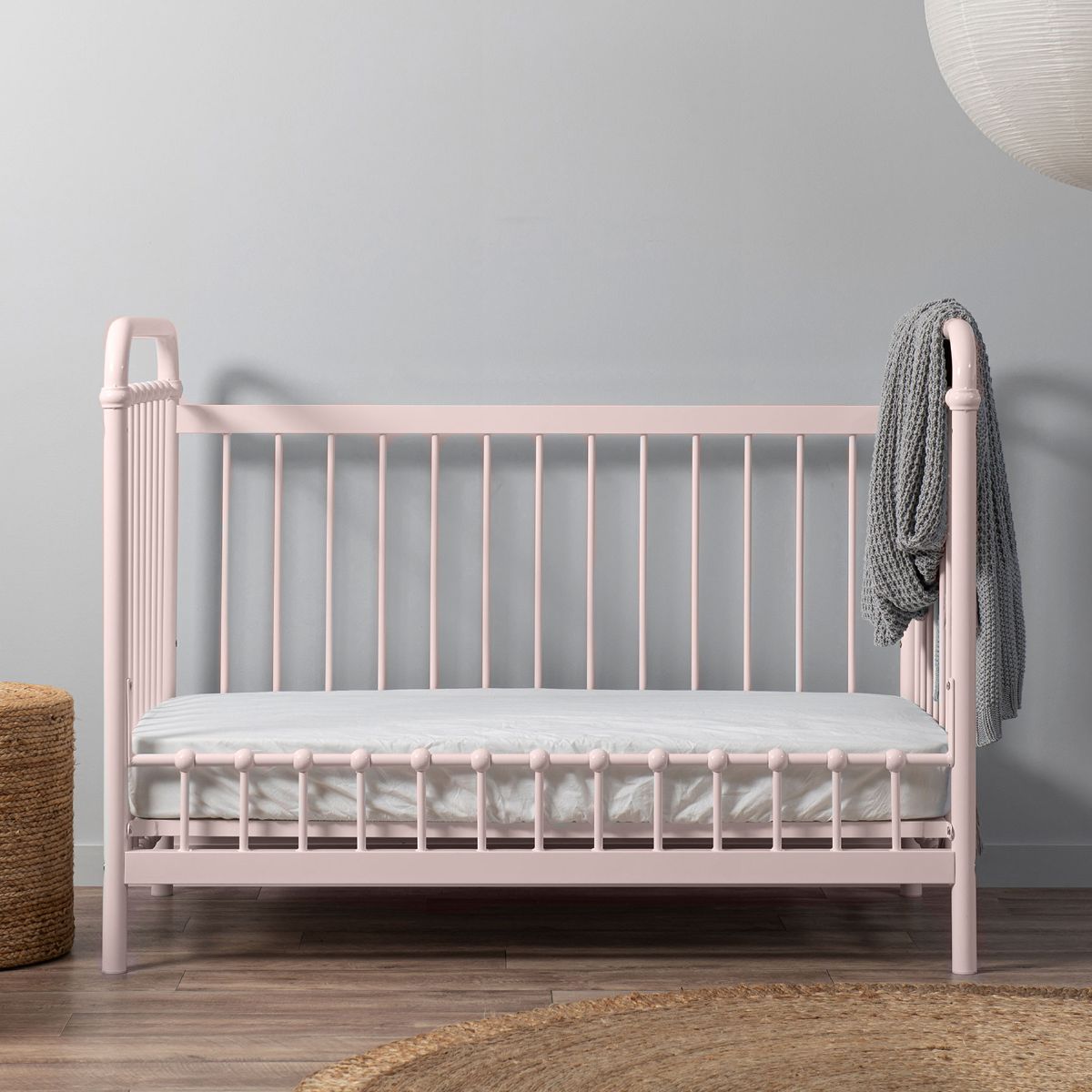 Sonata Cot Toddler Bed Conversion - Pink