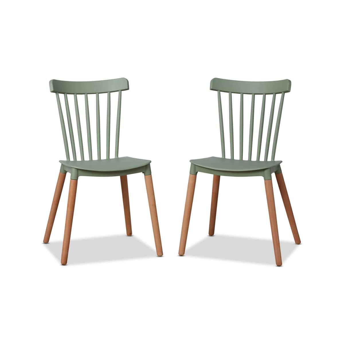 Frida Dining Chair - Set of 2 - Sage Green - Mocka Australia