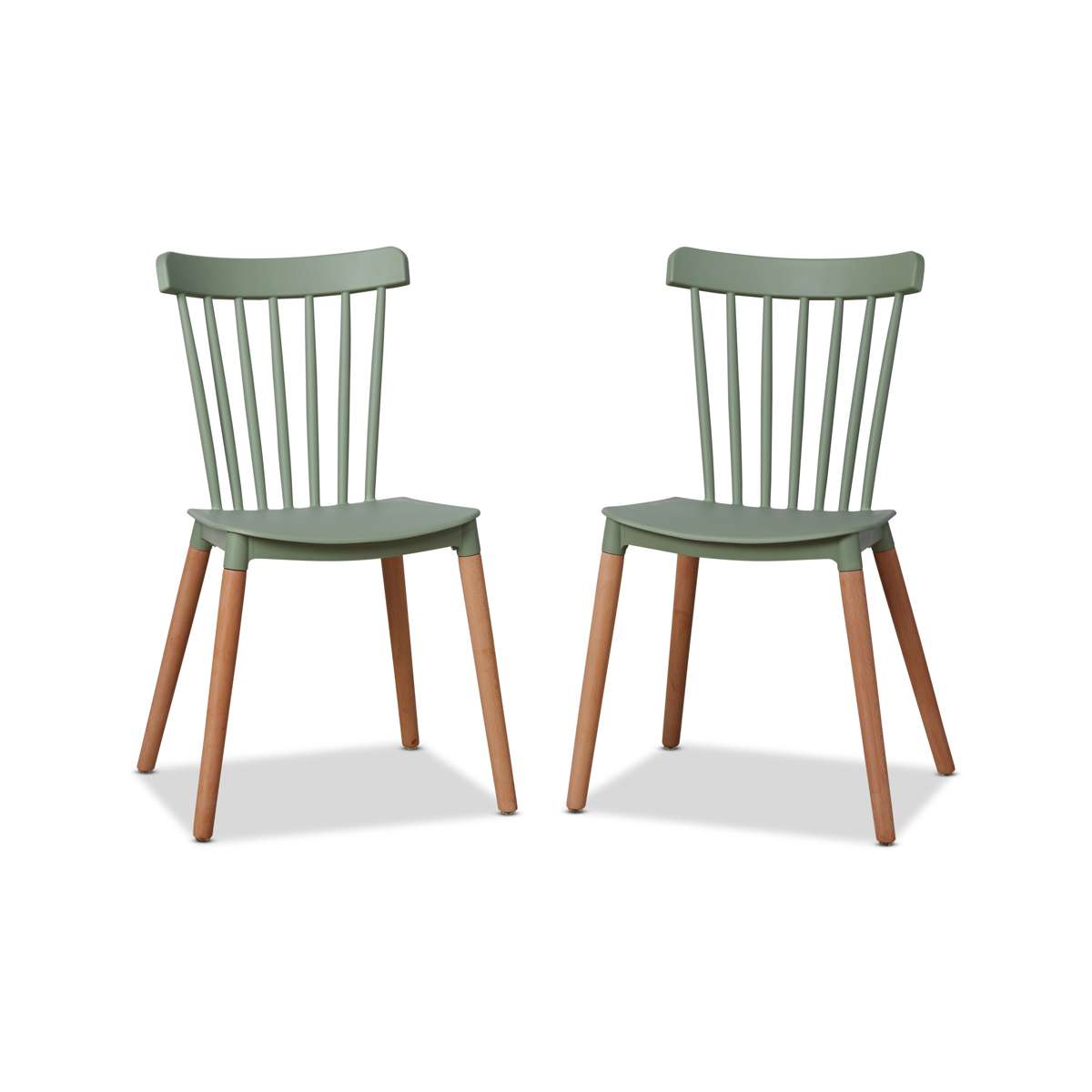 Frida Dining Chair - Set of 2 - Sage Green