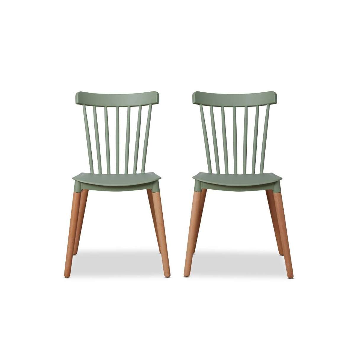 Frida Dining Chair - Set of 2 - Sage Green