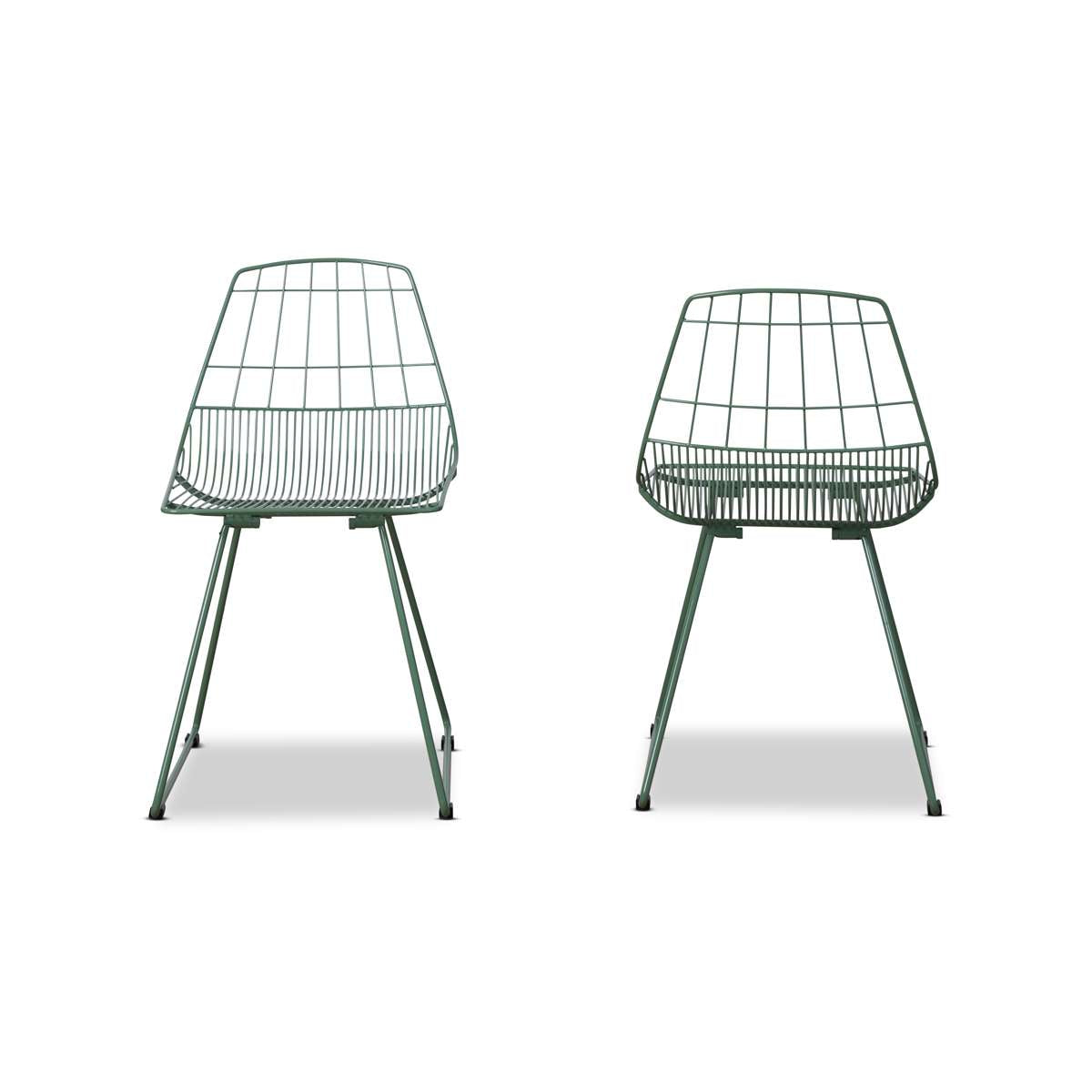 Hunter Outdoor Dining Chair - Set of 2 - Forest Green