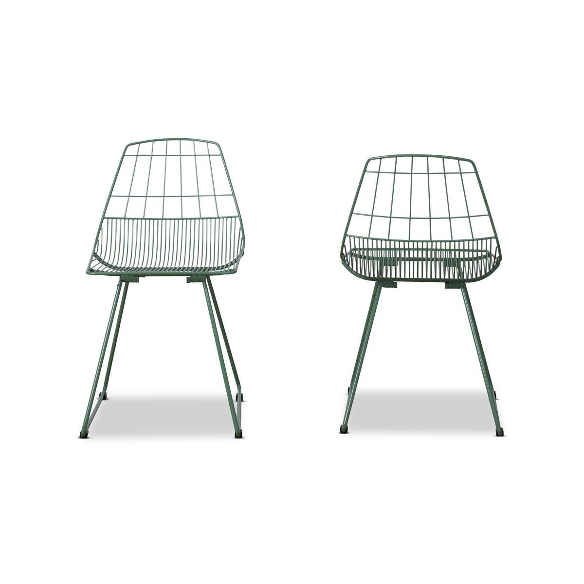 Hunter Outdoor Dining Chair - Set of 2 - Forest Green - Mocka Australia