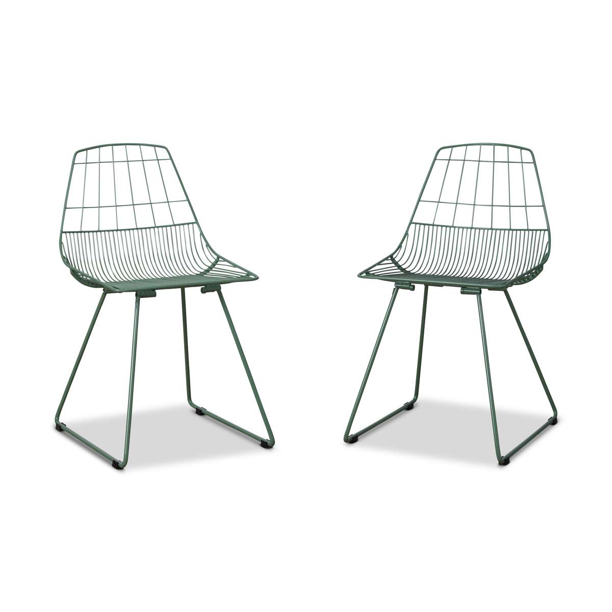 Hunter Outdoor Dining Chair - Set of 2 - Forest Green - Mocka Australia