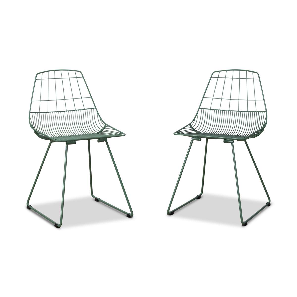 Hunter Outdoor Dining Chair - Set of 2 - Forest Green