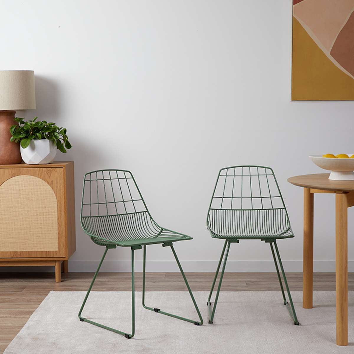 Hunter Outdoor Dining Chair - Set of 2 - Forest Green - Mocka Australia