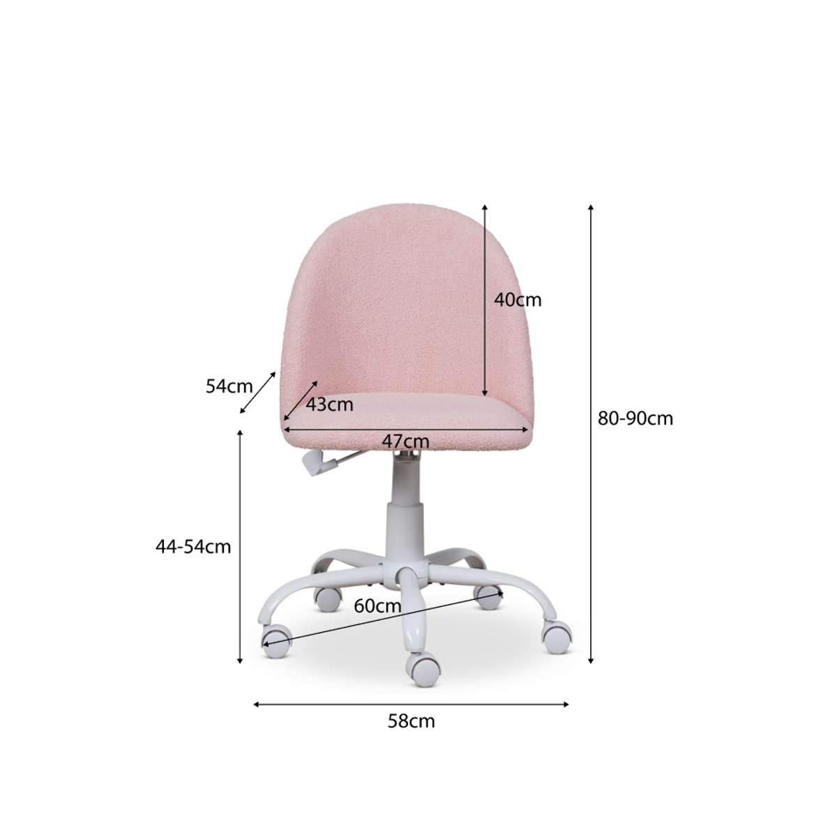 Nolan Office Chair - Pink