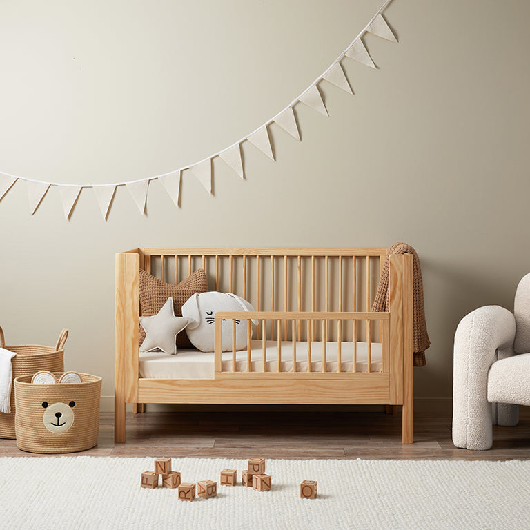 Octavia Cot Toddler Bed Half Frame - Natural
