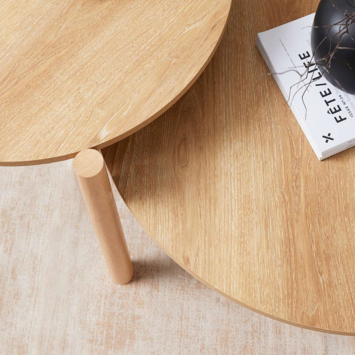Blair Round Nesting Coffee Tables | Minimal-Scandi | Mocka