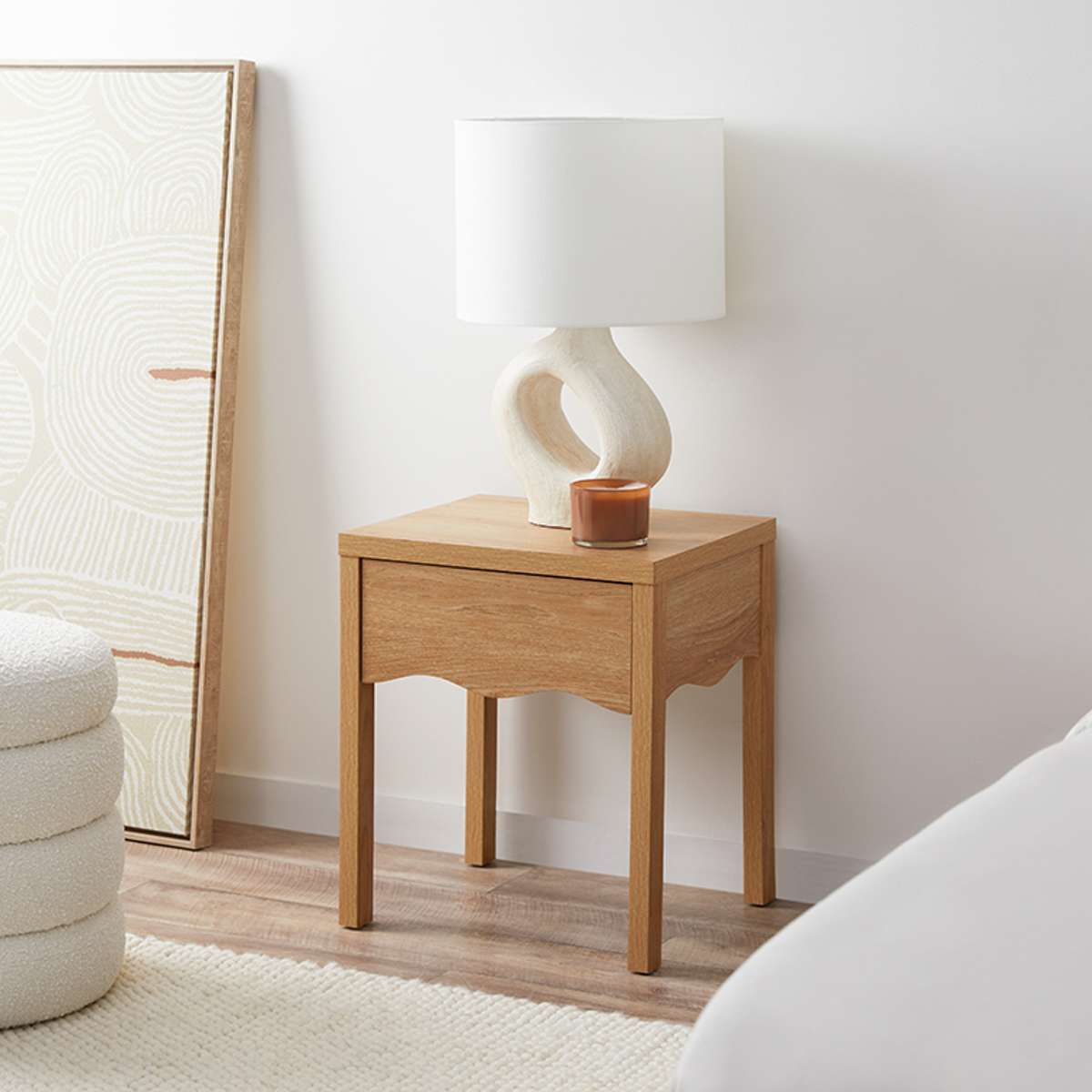 Malena Bedside Table - Natural