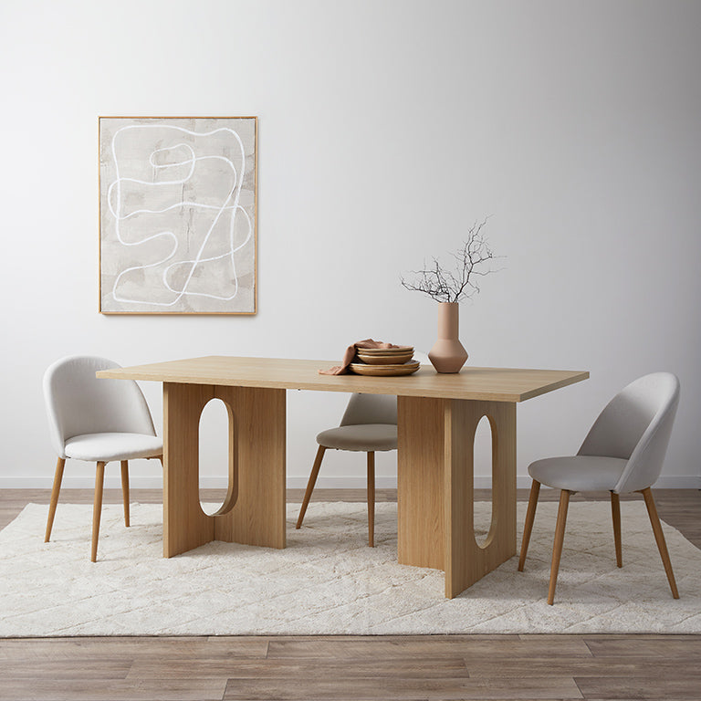 Ora Six Seater Rectangle Dining Table