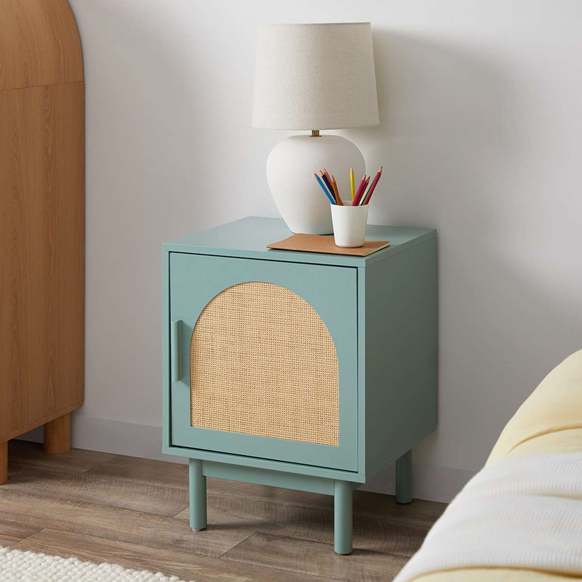 Pippin Bedside Table - Green