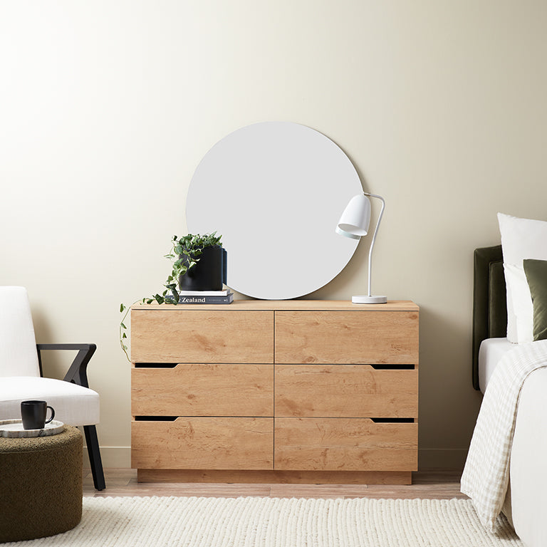 Zack Six Drawer - Natural
