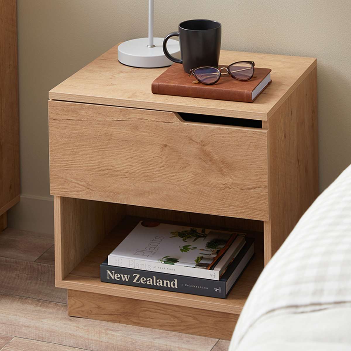 Zack Bedside Table - Natural