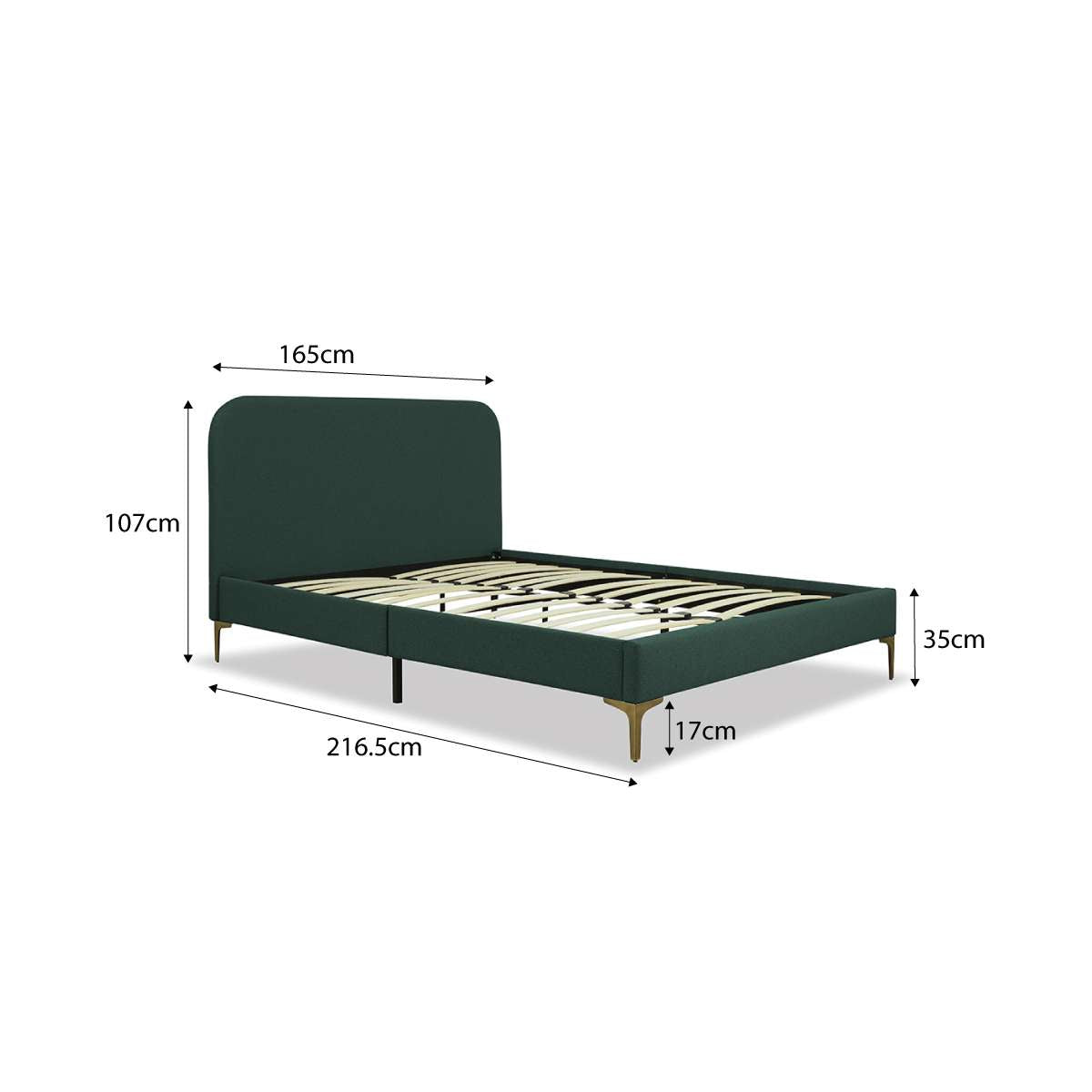 Taylor Queen Bed - Green