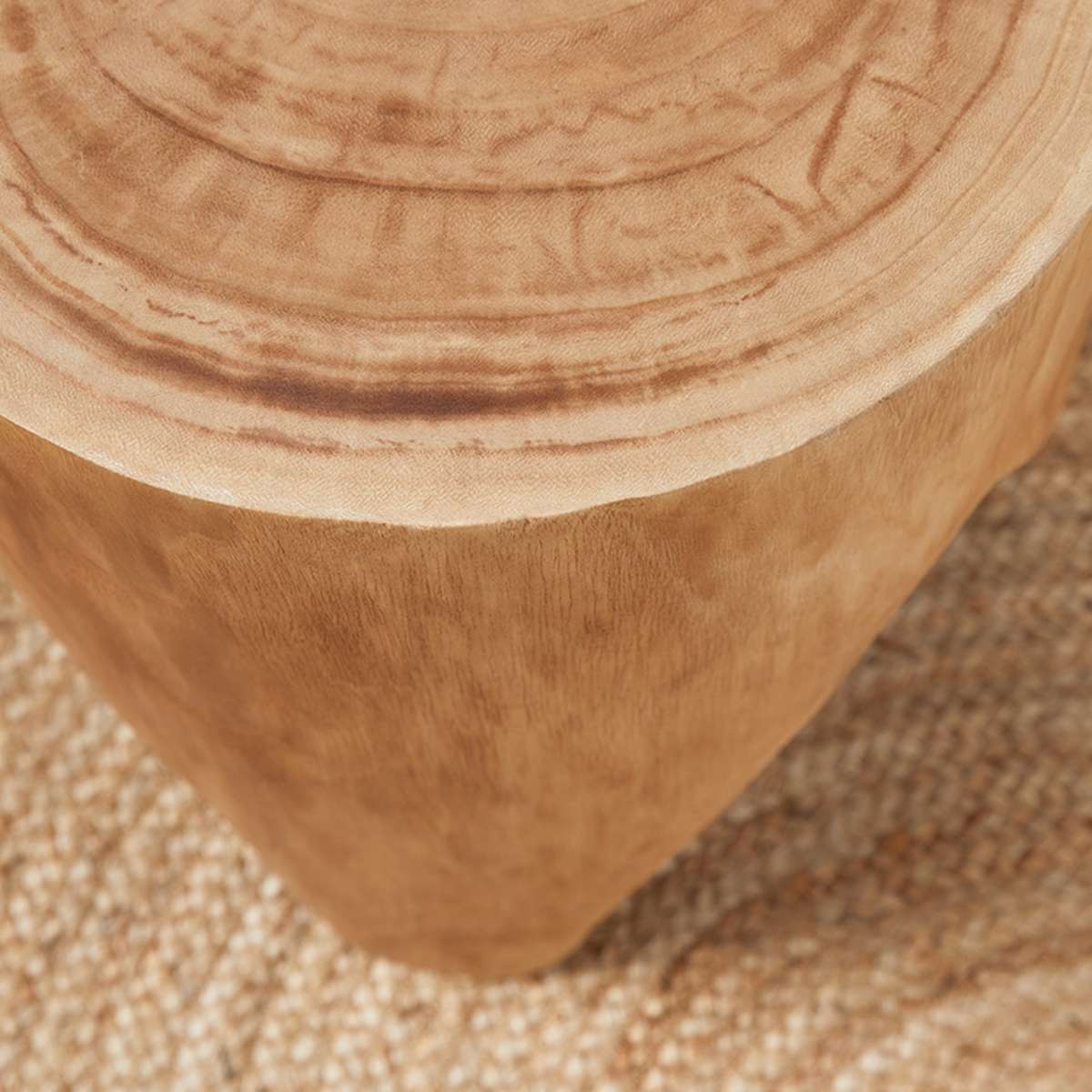 Zeus Wooden Side Table - Natural