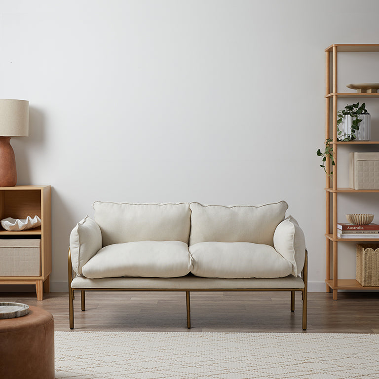 Hubert Two Seater Sofa - Bronze