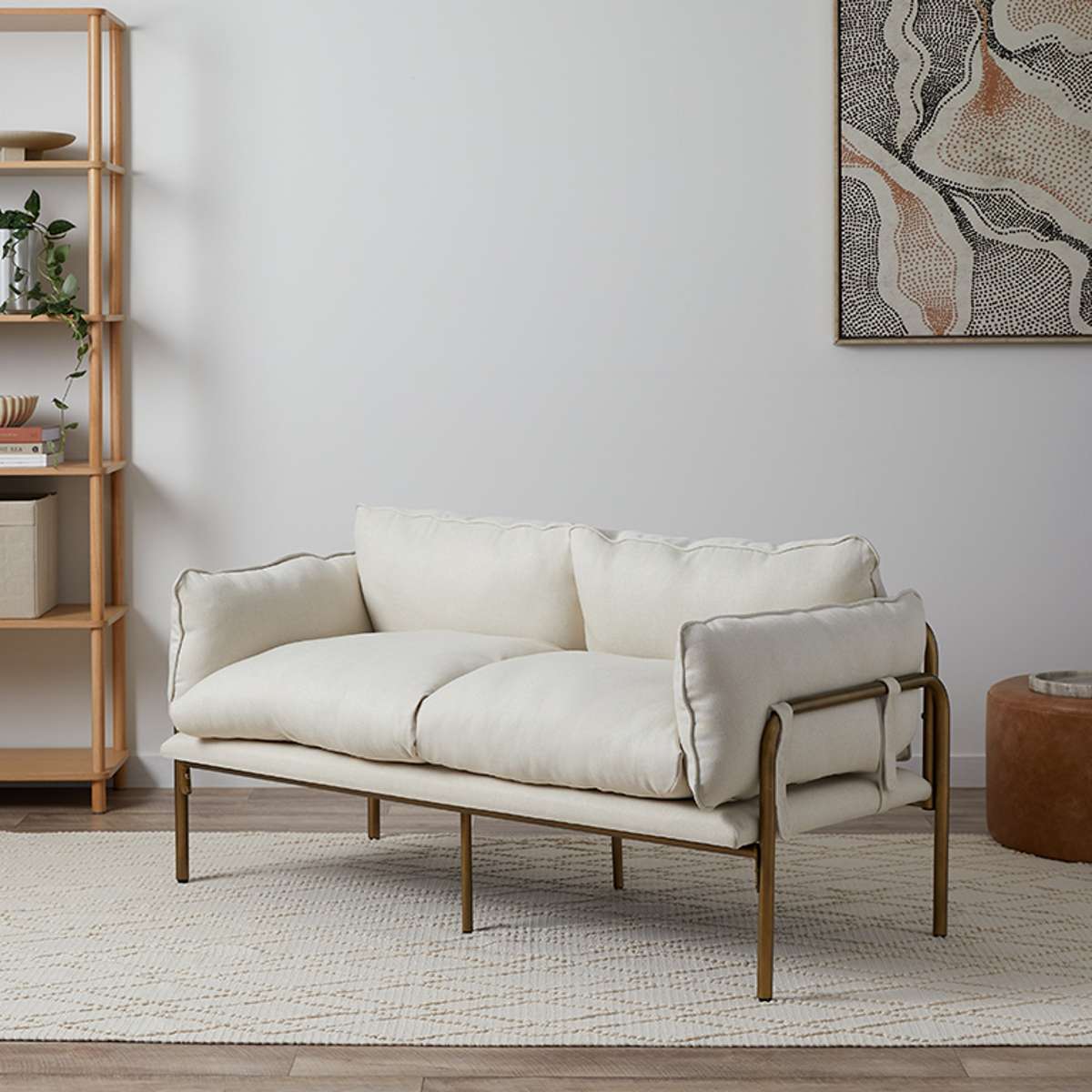 Hubert Two Seater Sofa - Bronze