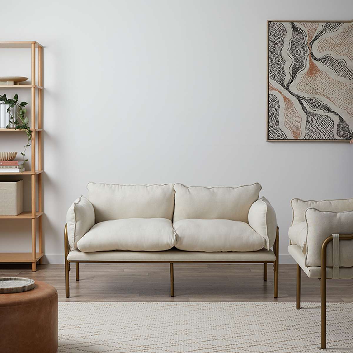 Hubert Two Seater Sofa - Bronze